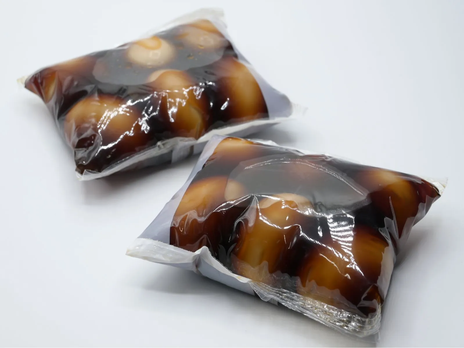 からむき味玉、煮豚風、とろり